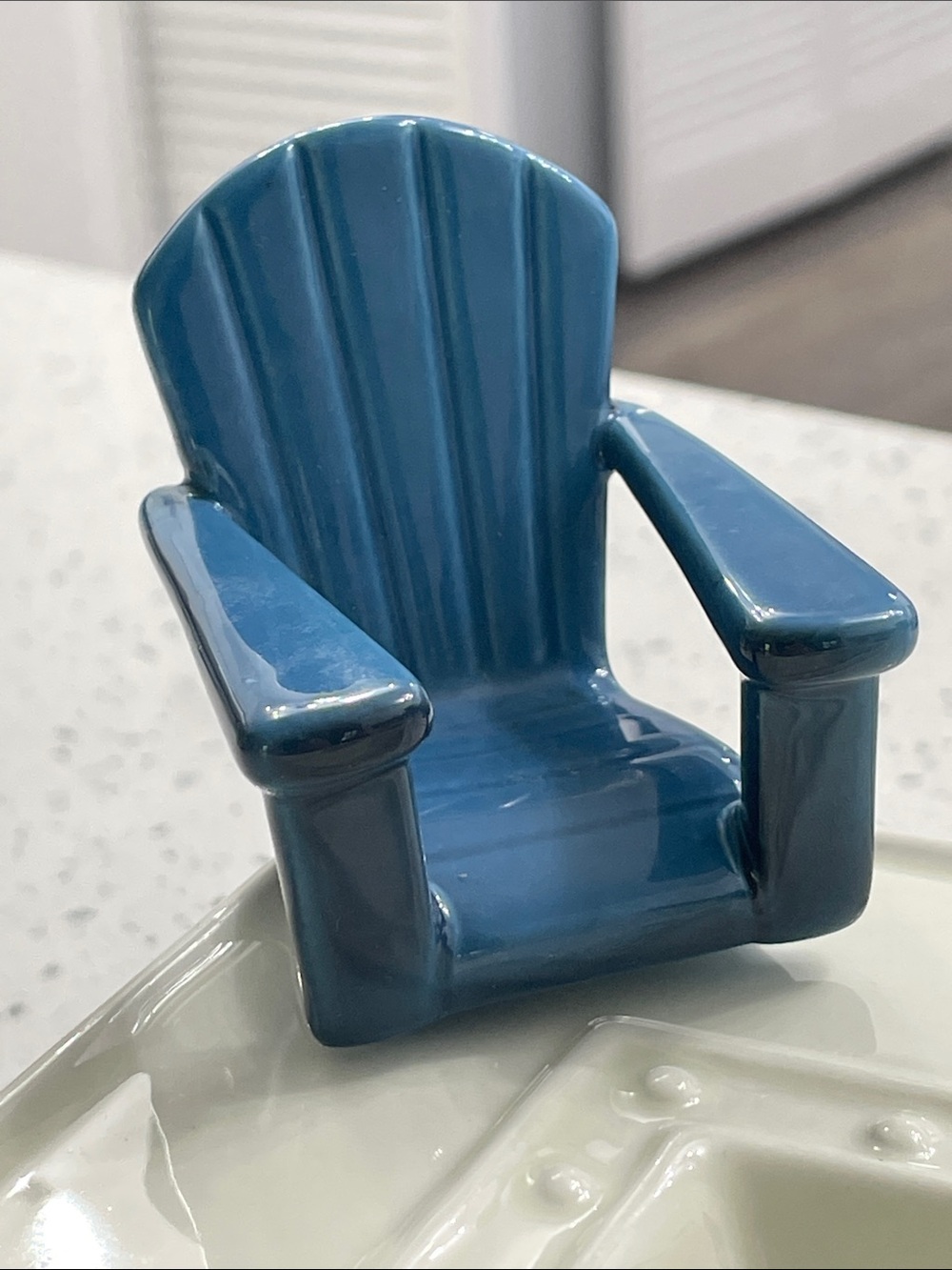 Nora Fleming Blue Adirondack Chair Charm